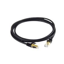 Cordon Ethernet RJ45 - Catégorie 6A - Intérieur/extérieur - Blindé S/FTP - Gaine LSZH noir - 2m