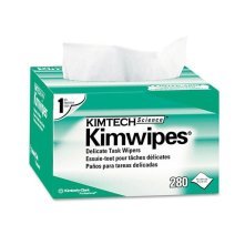 Tissus de nettoyage fibre optique KIMWIPES – 280 feuilles – Nettoyage à sec