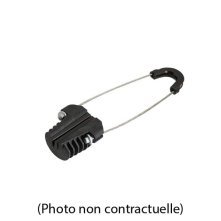 Pince d’ancrage - Câble FIG8 rond 4 à 6 mm – Câblette 120 mm - MINIMUM COMMANDE 10