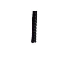 Gaine inox avec recouvrement PVC noir ID8.5/OD12 - MINIMUM COMMANDE 1215 (mètre)