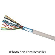 Câble Téléphonique L904 12 paires blindé 5/10ième - TOURET COMPLET 500M (px/m)