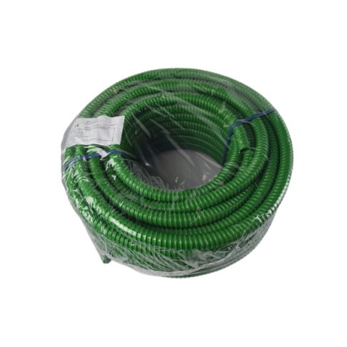 Gaine spiralée fendue verte PVC pour câbles optiques – Diamètre 18