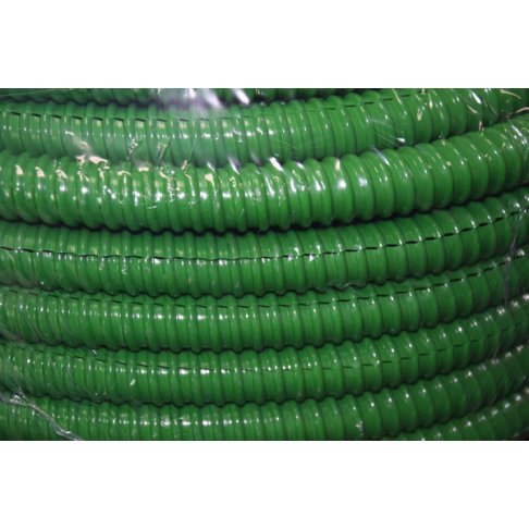 Gaine fendue BLANC en PVC armé pour fibre optique ø18 - Rouleau de 30m